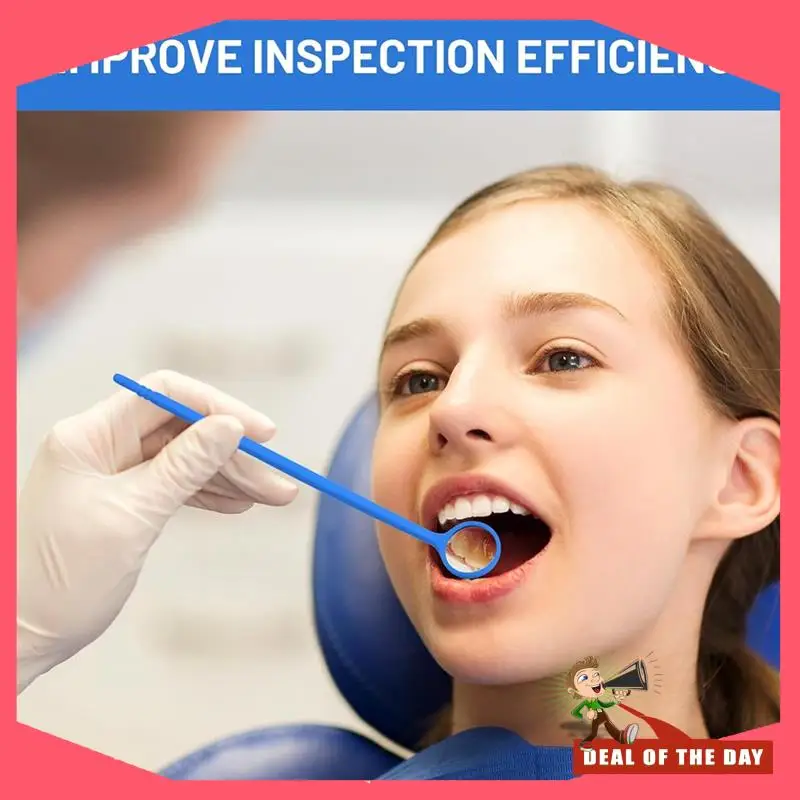 Consegna in 24 ore Specchio monouso da 300 pezzi Specchio per bocca antiappannamento Specchio confezionato singolarmente per denti orali