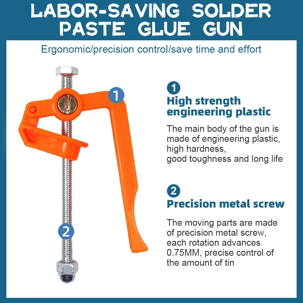 Solder Paste Extruder Welding Oil Booster Propulsion Tool Uv Glue Gun Rod Boosters Circuit Board Soldering Accessories Tools