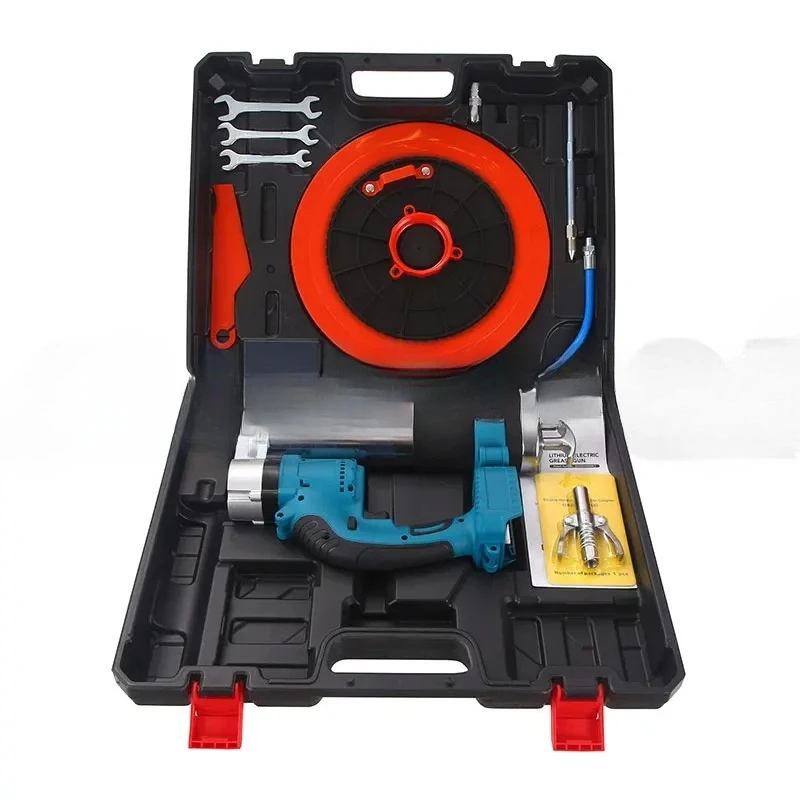 

Cordless Rechargeable Car Lubricating Oil Tool Electric Butter Gun With Battery 21V High Pressure Electric Grease Machine