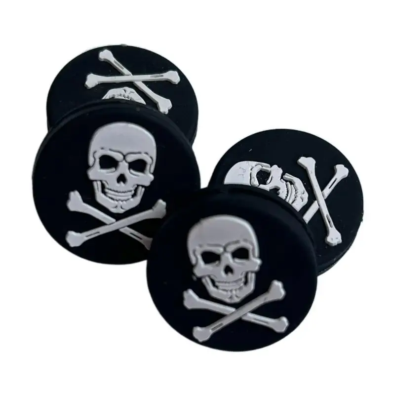 5Pcs/pack Skull Pattern Tennis Racket Shock Absorber Silicone Tennis Racket Shock Absorber Tennis Professional Accessories