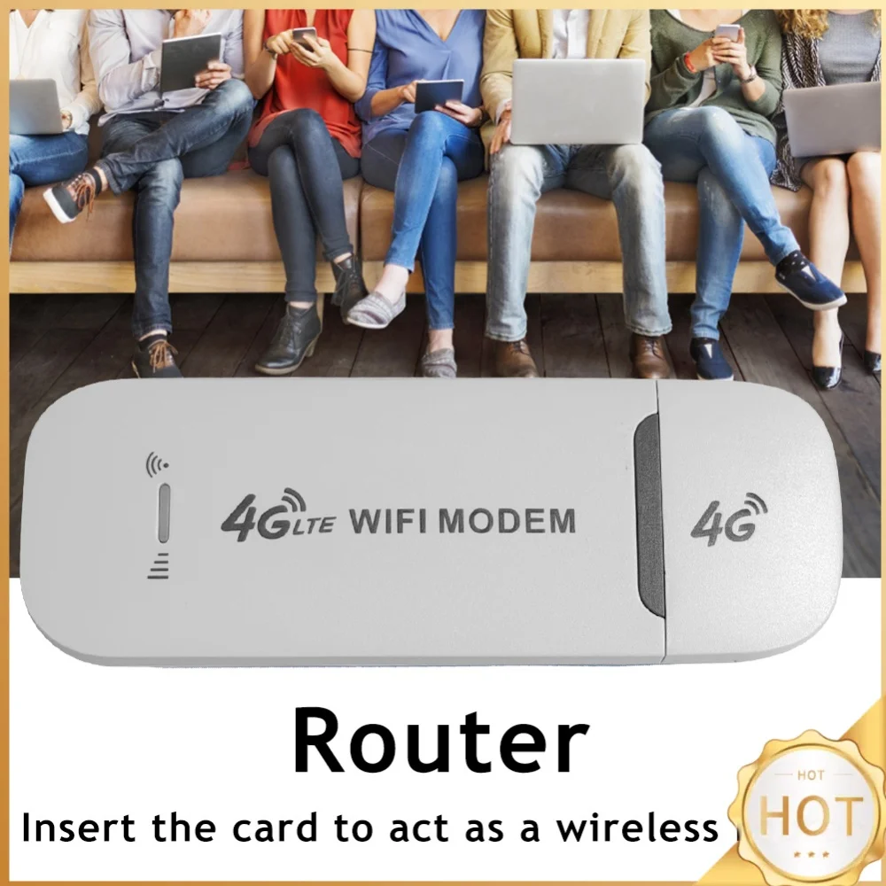USB 150Mbps Modem Stick Portable Wireless WiFi Adapter 4G Card Router for Home