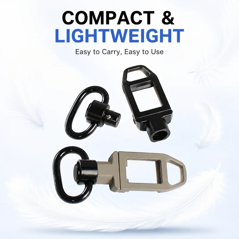 Two-tone Detachable Hook Assembly Portable Swivel Buckle for Hobby Game Equipment Parts