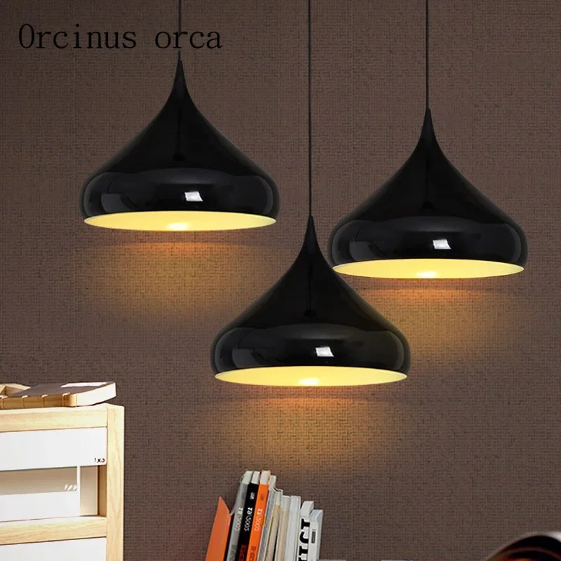 

Nordic modern minimalist instruments chandeliers restaurants living room personality creative aluminum single Chandelier
