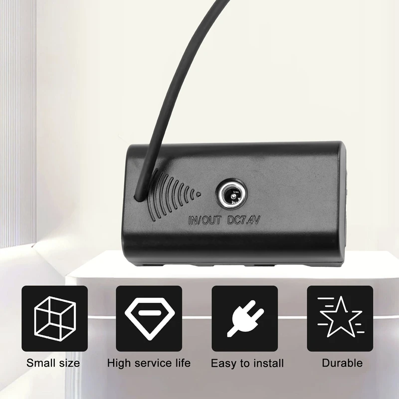 Power Adapter Cable For D-Tap Connector To NP-F Dummy Battery For Sony NP F550 F570 F770 NP F970