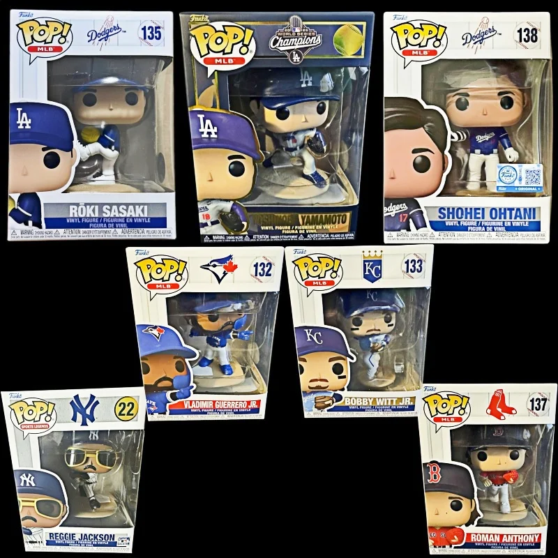 ファンコポップ！-mlb-オトーニー・ショウヘイ、山本吉野、佐々木ロキ、ボビー・ウィット・ジュニア、ボビー・ウィット・ジュニア-ビニールフィギュア-コレクタブルモデル-ギフト