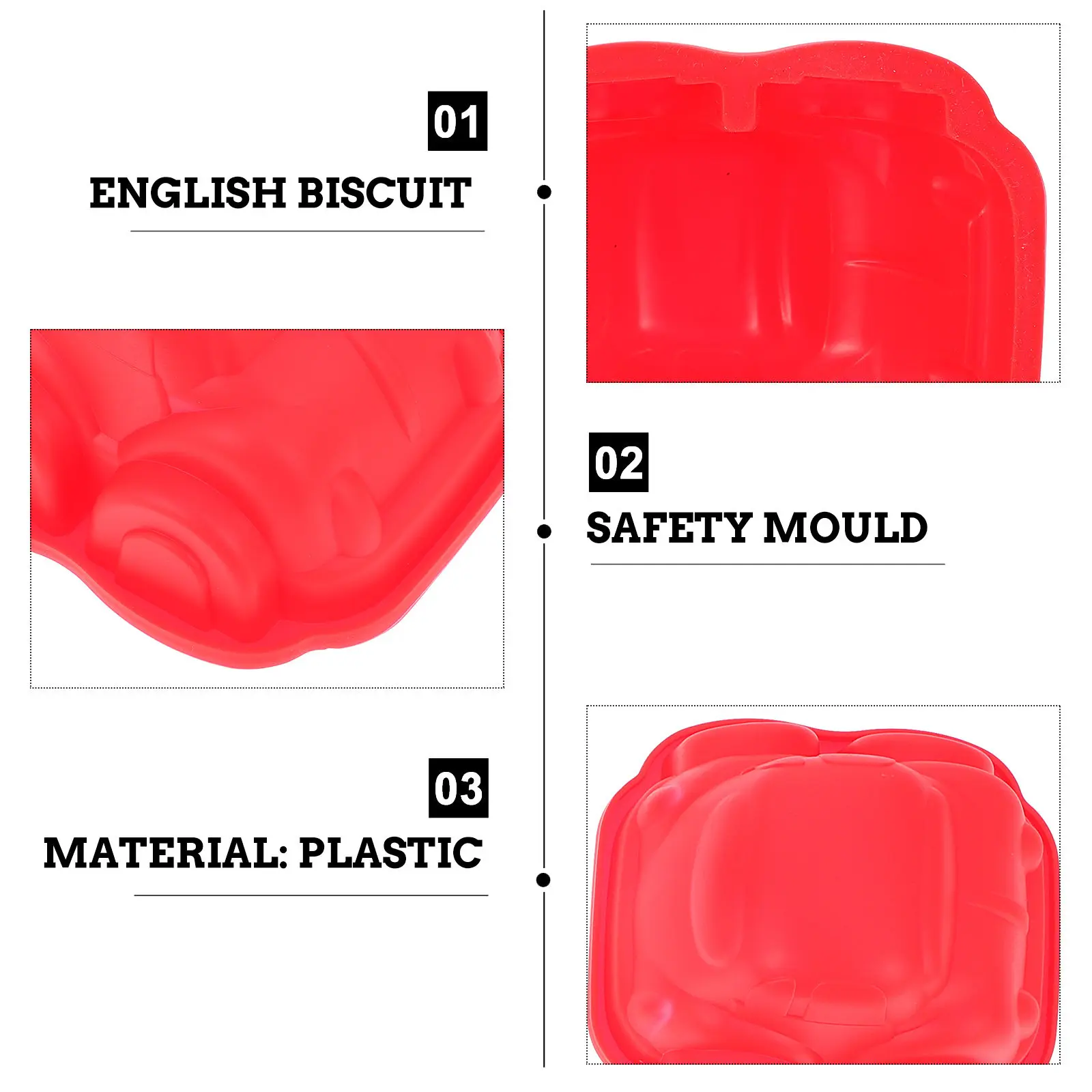 4Pcs Creative Car Design Bakin - Baking Kitchen At Home recensie en prijs