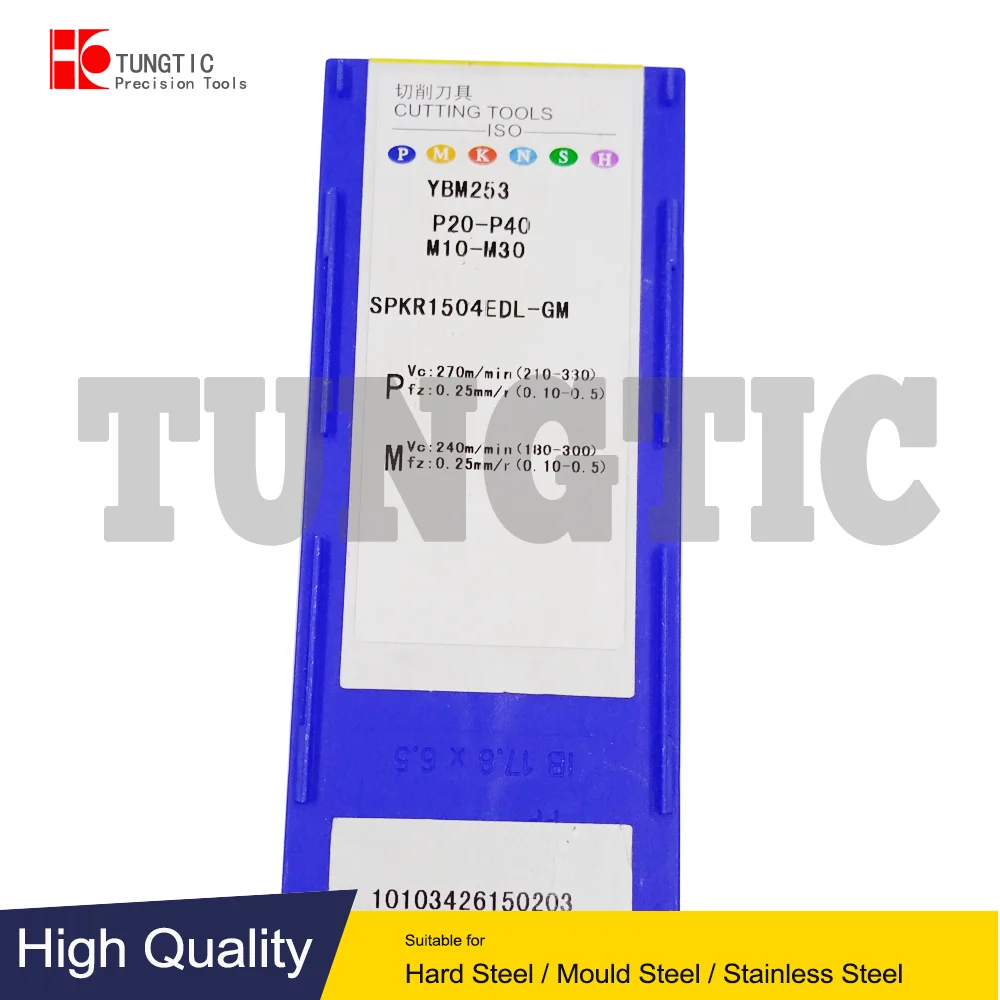 

SPKR1504EDL-GM YBM253 SPKR 1504 EDL-GM Твердосплавные сменные фрезерные торцевые инструменты Токарные вставки Режущие инструменты Обработка металла