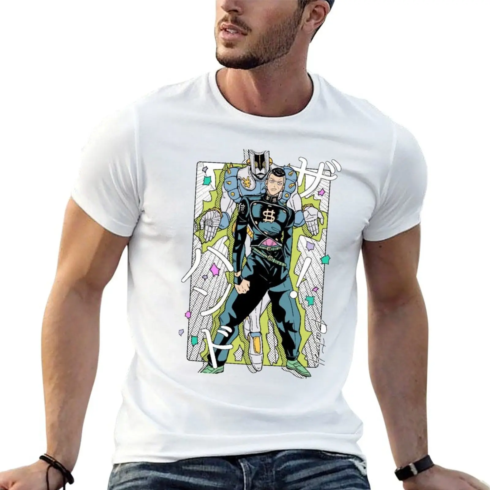 

Powerful stand user T-Shirt anime t shirts for man t shirts for man graphic funny T-Shirt