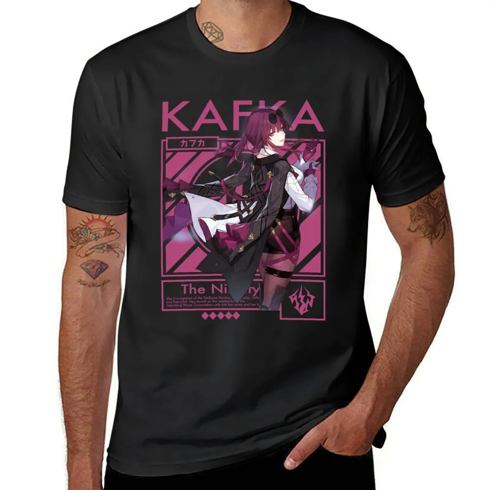 HONKAI STAR RAIL KAFKA T-shirt cute tops customs design your own mens graphic t-shirts