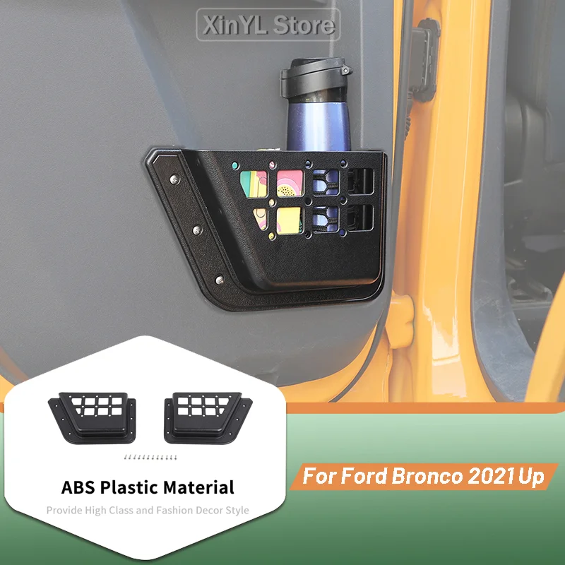 

Rear Door Mesh Storage Box Suitable for Ford Bronco 2021 2022 Up models Car Interior Accessories