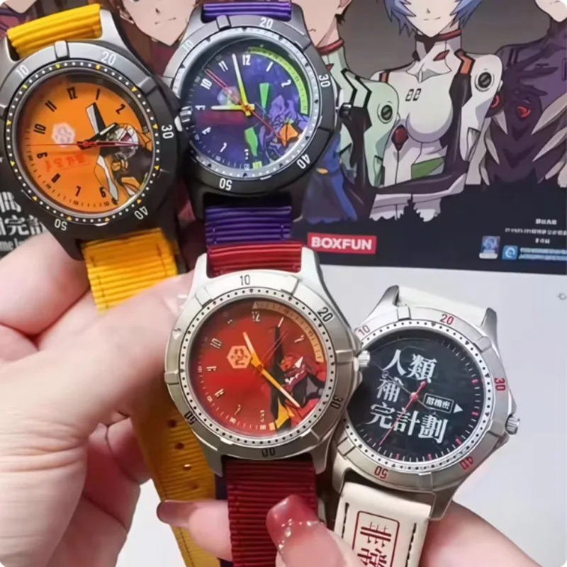 Auf Lager Original BANDAI NEON GENESIS EVANGELION Time Completion Plan Serie Uhr Blind Box Anime-Charakter-Modell Spielzeug Geschenke