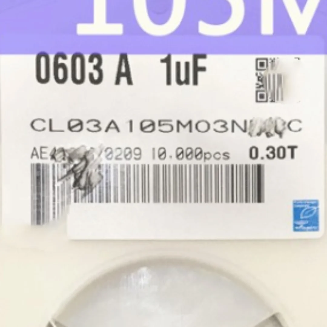 15000pcs/LOT CL03A105MO3NRNC 0201 1UF 20% 16V X5R Ceramic Tiles Capacitance MLCC