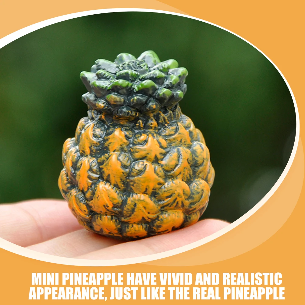 

8Pcs Artificial Pineapple Realistic Resin Simulation Decorative Props Mini Small Fruit Ornaments Home Decor Photo Display
