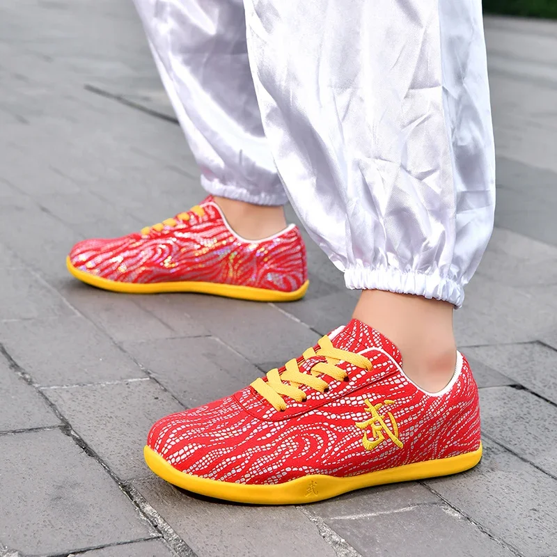 زوجين أحذية رياضية الدانتيل فنون الدفاع عن النفس الكونغ فو أحذية تنفس حذاء قماش عدم الانزلاق المطاط مبركن الشقق زوجين أحذية تدريب #5