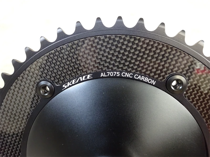 SKEACE BREAK THE WIND 49t カーボン クランク SKEACE Break The Wind Alumniun Alloy Carbon Crankset Fixed Gear