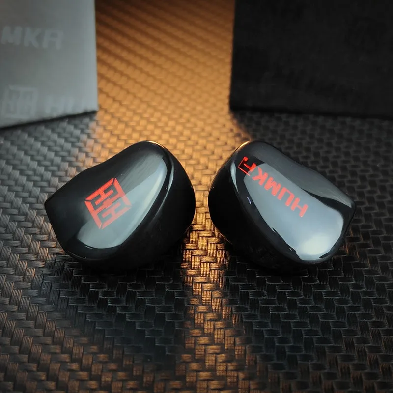 HUMKA Hamlet R 10 مللي متر ديناميكي الجرافين BA + DD الهجين Hifi الموسيقى Minitor DJ Studio 0.78 مللي متر 2 دبوس سماعات ثلاثية الأبعاد سماعات أذن