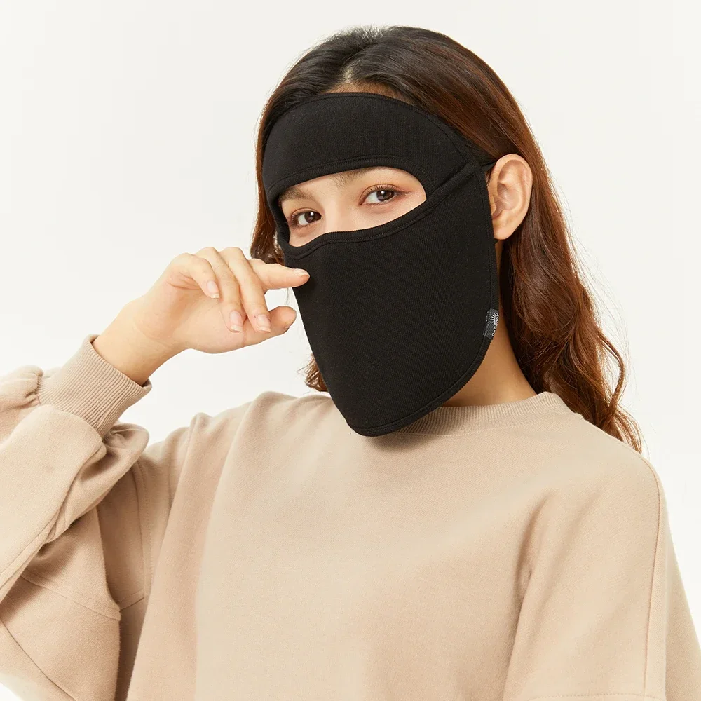 OhSunny masker pelindung UV wanita, penutup wajah penuh tahan angin musim gugur musim dingin, tabir surya hangat bersirkulasi Balaclava luar ruangan