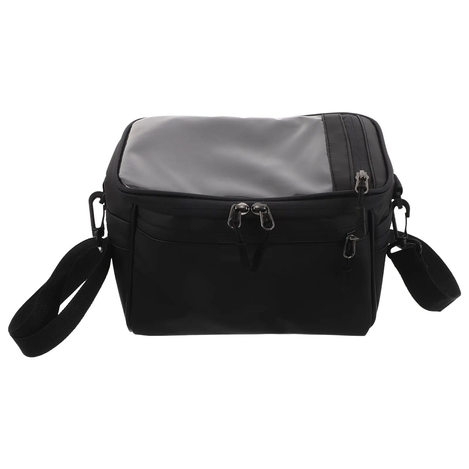 

Bike Handlebar Bag Waterproof Large Front Cycling Storage Pouch with Phone Holder Shoulder Strap for Road Mountain
