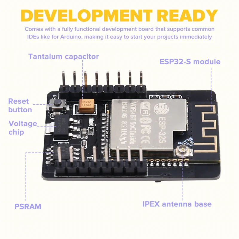 -Placa de desenvolvimento A25M ESP32-CAM sem câmera OV2640 ideal para projetos Iot