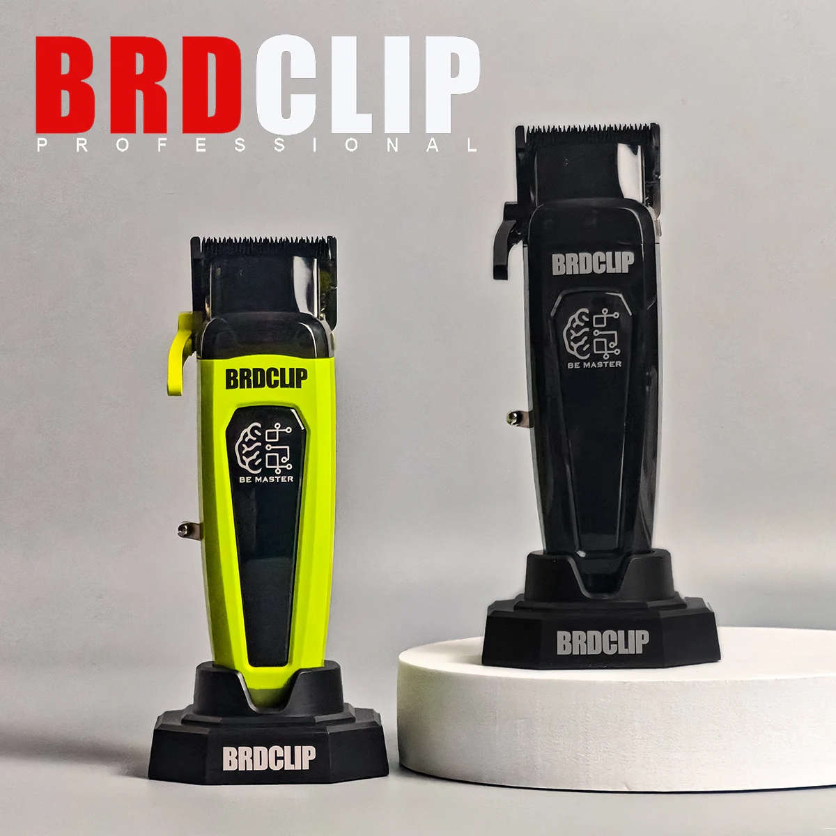 

2025 New Professional BRDCLIP BRD106 Hair Clipper 7500RPM 5 Speed Control Hair Salon Trimmer DLC Blade with Charging Base Barber