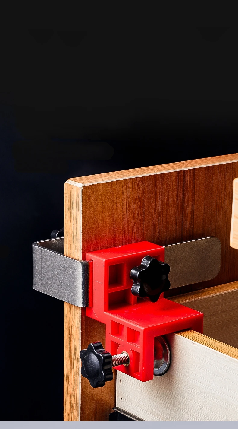 Adjustable Drawer Fixing Clip High Drawer Front Panel Installation Clamps Furniture Mounting Auxiliary Cabinet Hardware Jig