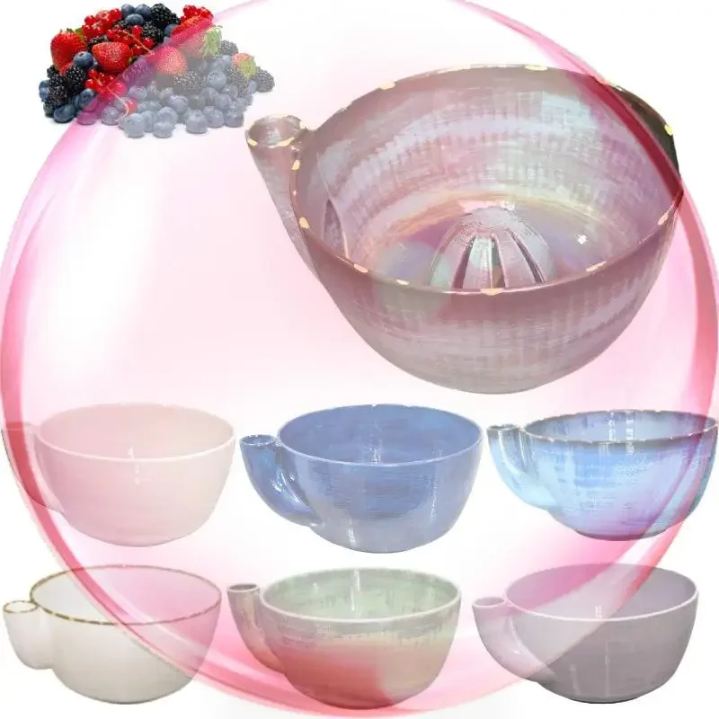 2026 Self Spinning Berry Washing Bowl Ceramic with Drain Holes, 360 Degree Cleaning Fruit Swirl Colander Center Cone, Automatic
