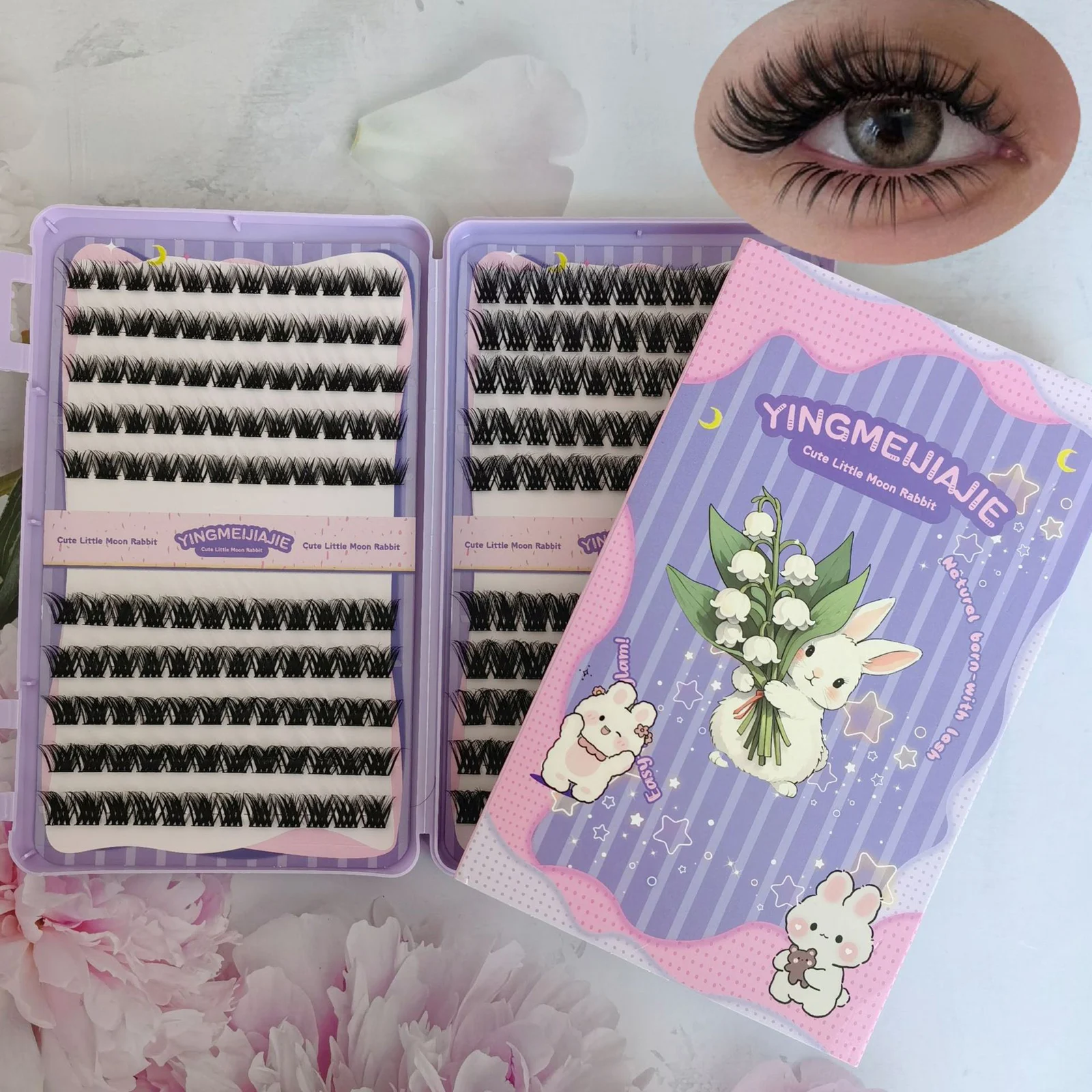 ウィスピー ラッシュ クラスター 接着剤不要 つけまつげ ソフト ナチュラル ラッシュ エクステンション ヨーロッパ風 ふわふわ セグメント クラスター ラッシュ デイリーメイク用