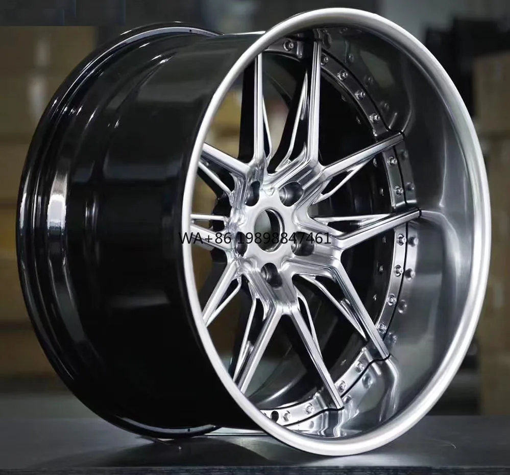 

Custom 19" 20" 21" 22" 5x112 5x120 Monoblock 2 Pcs Aluminum Alloy Passenger Car Wheels Rims for High End Racing Cars