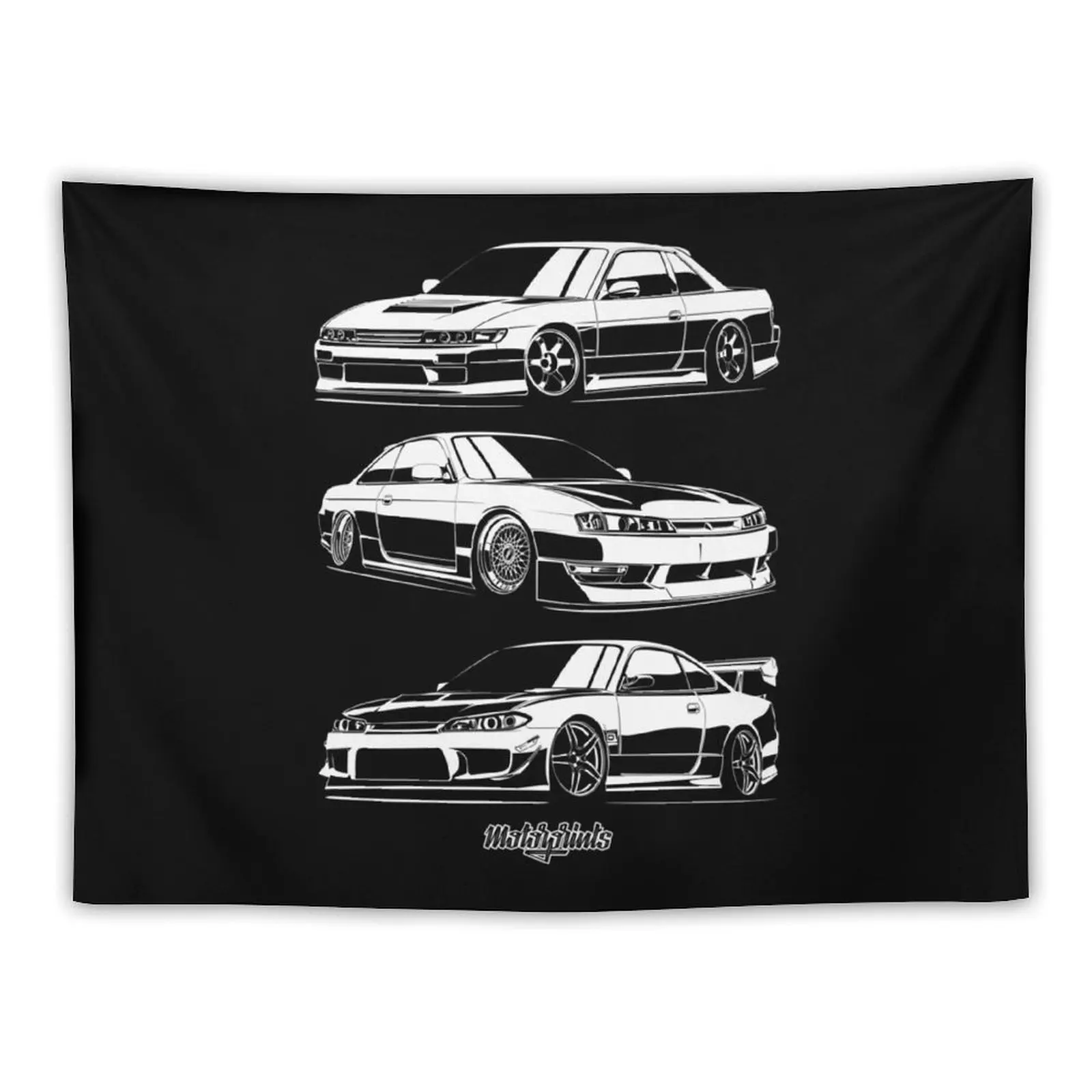 

Silvia S13/S14/S15 Tapestry Aesthetic Home Decor Custom Room Decorations Aesthetic Decor Home Tapestry