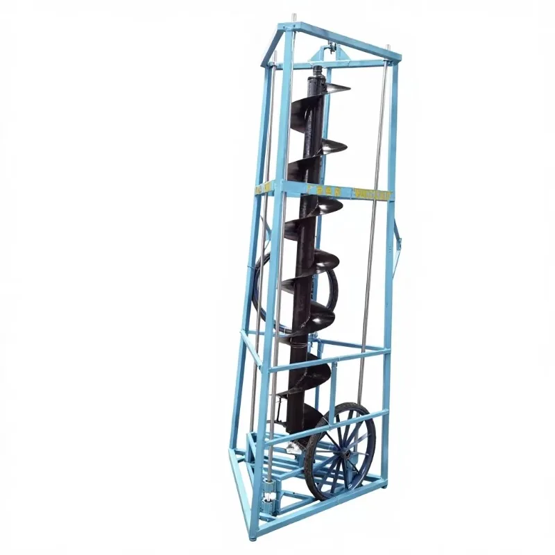 【Best-selling】 Excavator Hydraulic Tripod Auger Photovoltaic Column Fence Post Drilling Attachment