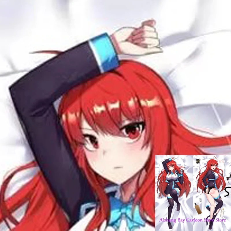 

Red Hair Dakimakura Pillow Case Kawaii Japanese Anime Girl Body Pillow Cover Otaku Waifu Hugging Throw Cushion Covers