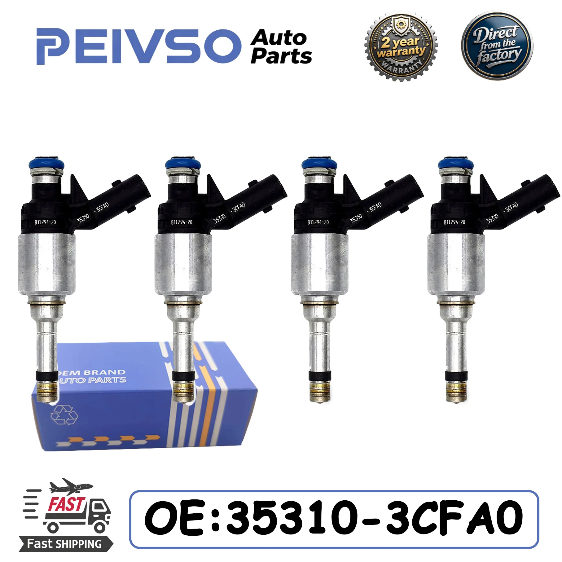 PEIVSO Higher Quality Fuel Injector INJ596 for Hyundai Grandeur 35310-3CFA0  4pcs/Lot