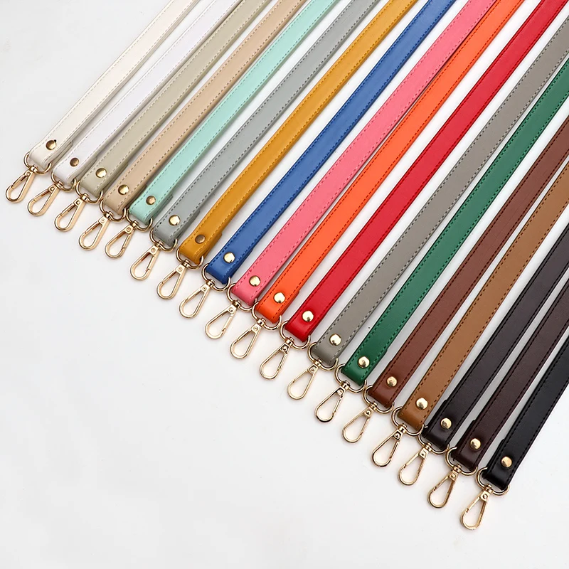 60cm Handles For Handbag Solid Color Strap For Bag Replacement Bag Belt Shoulder Bag Strap Artificial Pu Casual Short Bag Handle