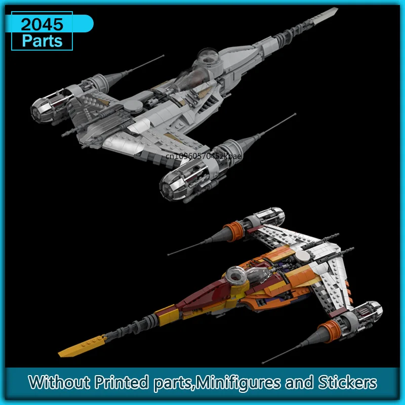 

UCS N1 Starfighter MOC Строительный блок Космический фильм Самолет Транспортная креативная образовательная модель Наборы кирпичей Игрушки Рождественские подарки