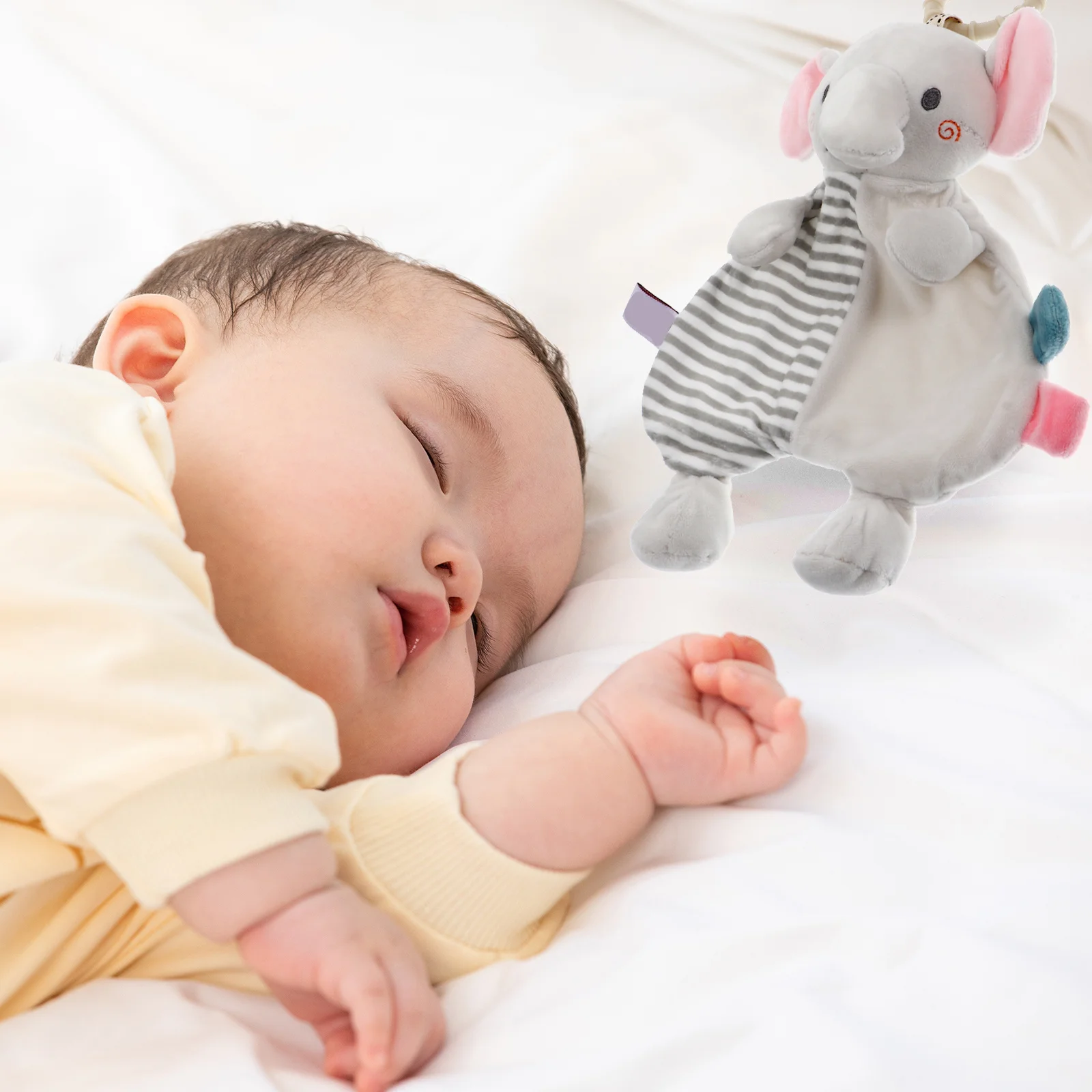 아기 유아 진정 타월 동물 모양 보육원 안전 담요 부드럽고 편안한 포옹용 손쉬운 세척 생일 선물