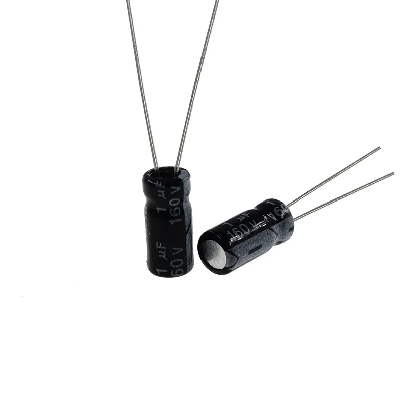 160V 1uF 2.2uF 4.7uF 10uF 22uF 33uF 47uF 100uF 220uF 330uF Aluminum Electrolytic Capacitor Radial