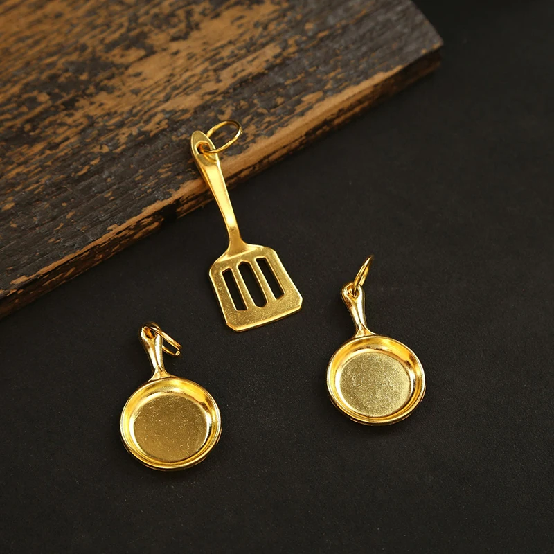 مجرفة ذهبية صغيرة الذهبي وعاء المفاتيح لعبة الطرفية تكتيكات القتال الجماعي مفتاح سلسلة لعبة إبداعية حقيبة حامل مفتاح السيارة قلادة #3