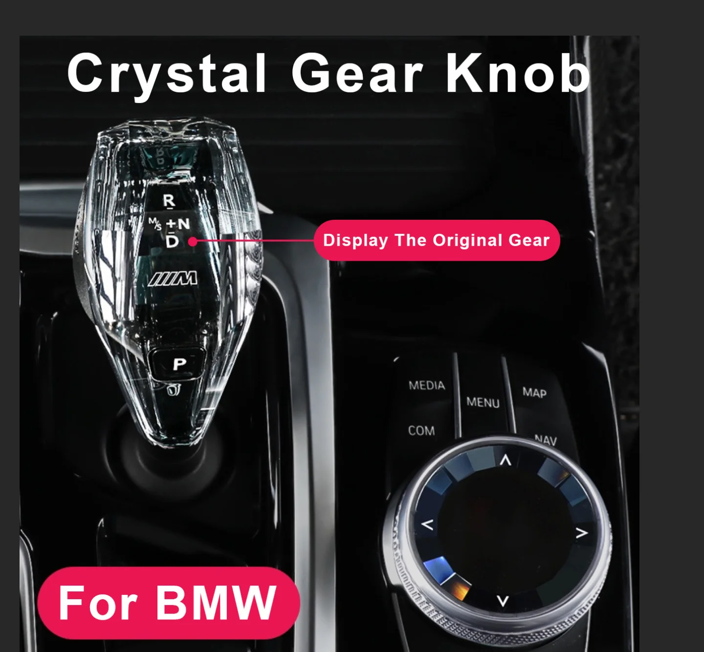 

Crystal Gear Shift Knob for BMW 5 Series F10 G30 X5 Series G05 G01G08 G02 Chassis Car Accessories