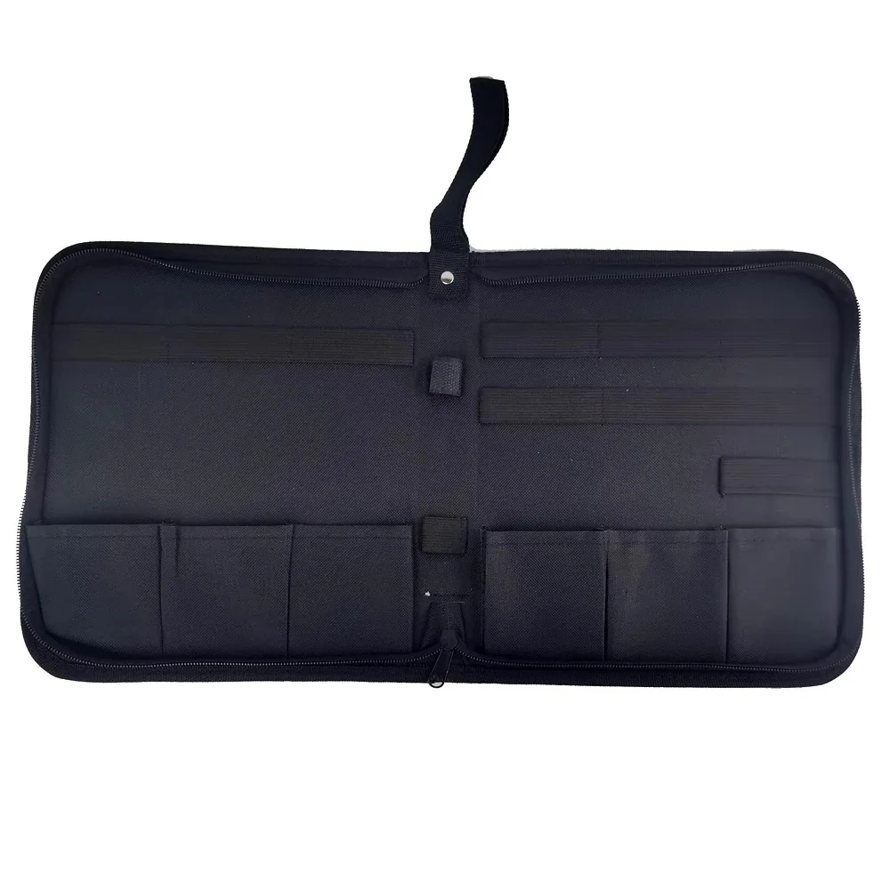 Juego de herramientas para bonsái con 6 ranuras, estuche multifuncional de lona para reparación de relojes, bolsa de herramientas portátil, bolsa de almacenamiento con cremallera, herramienta organizadora con cremallera