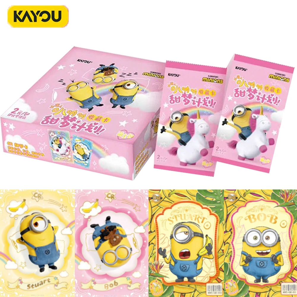 genuine-kayou-minions-sweet-dream-plan-collectible-cards-official-licensed-anime-peripheral-collectible-cards-gift-toys