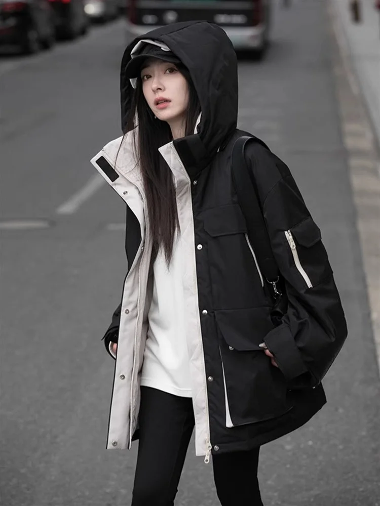 

Желтая женская осенняя парка: прочная, с отстегивающимися вставками, свободного кроя, с геометрическим узором, с эффектом утепления, водонепроницаемая, с бантом