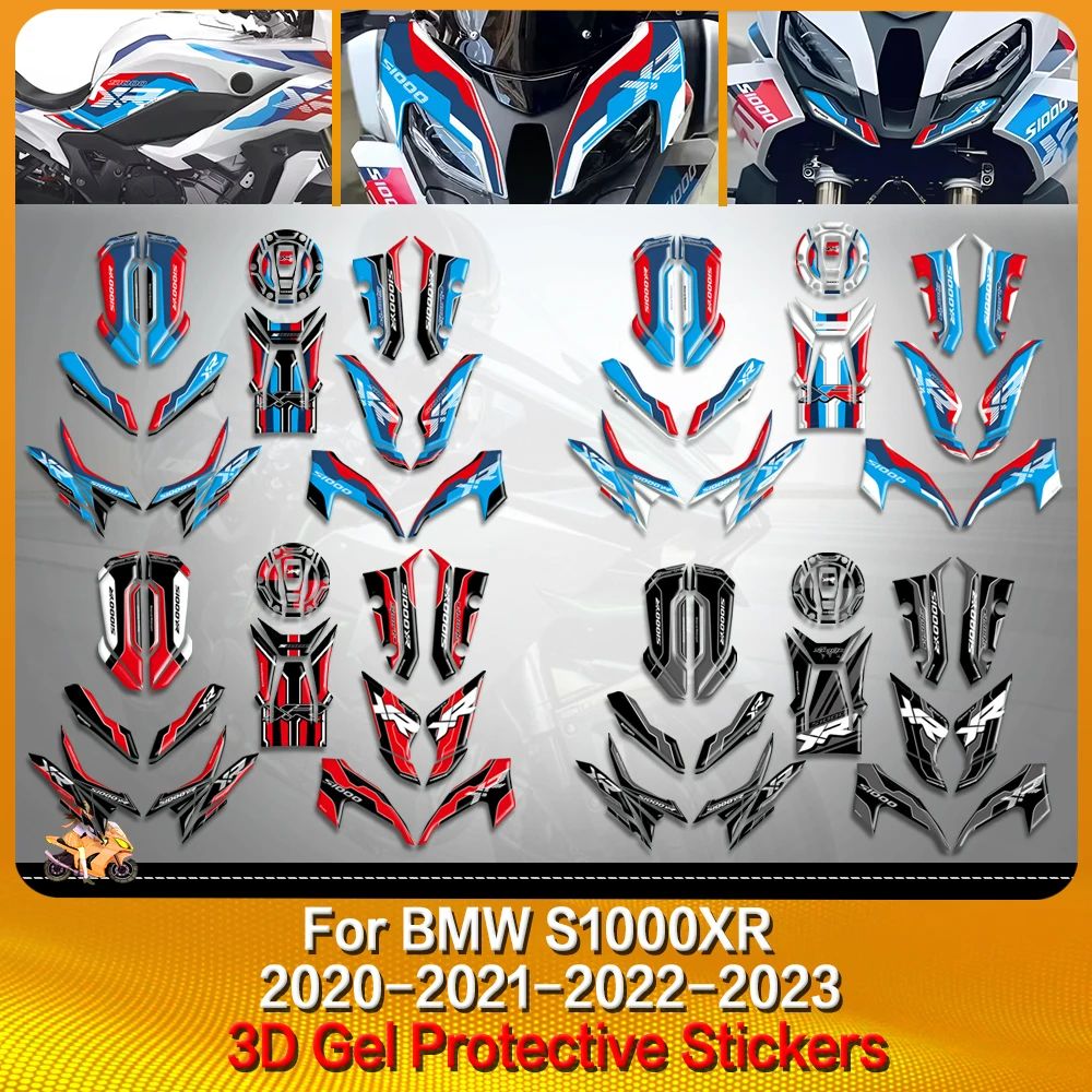 Per BMW S1000XR S 1000 XR 2020 2021 2022 2023 Moto 3D Gel Sistema di Protezione Carenatura Completa Kit di Protezione Adesivo