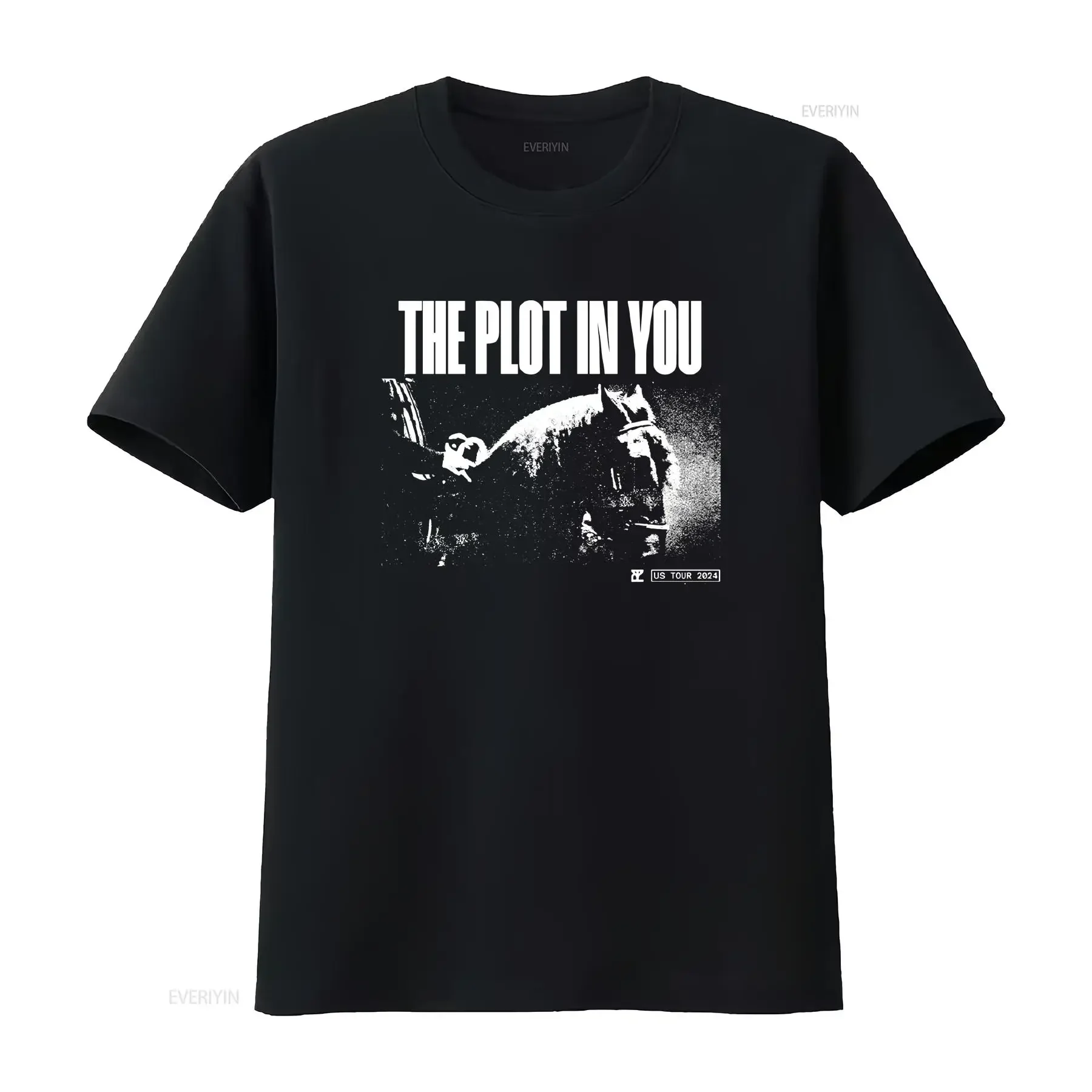The Plot in You Fall 2024 Tour T Shirt Black S 5XL 1B0263 vintage Washed Slightly Top For Everyday Wear streetwear Casual Soft