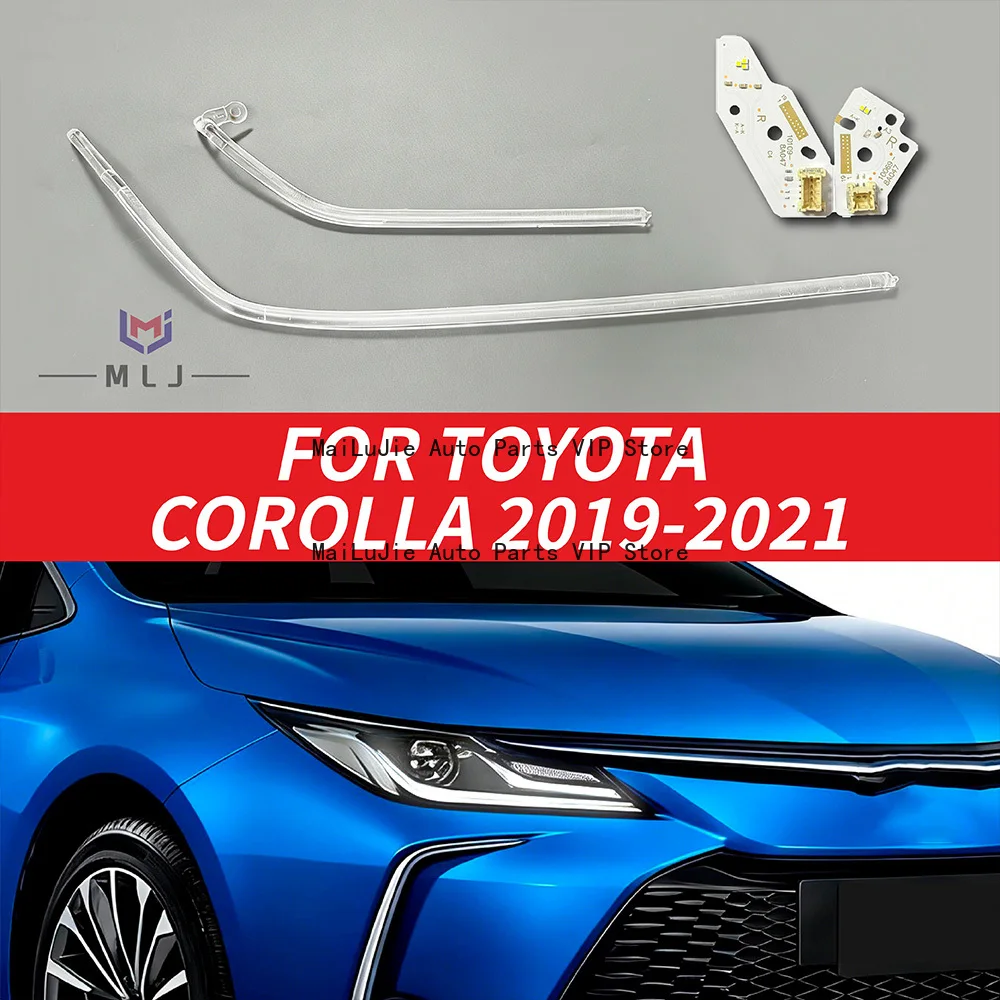 

Для Toyota Corolla ALTIS 2019, 2020, 2021 годов выпуска: модуль LED Angel Eye, чип для дневных ходовых огней, световодная лента Angel Eye, световая полоса.