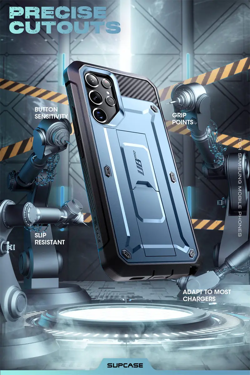 SUPCASE For Samsung Galaxy S22 Ultra Case (2022) 6.8 inch UB Pro Full-Body Holster Cover WITHOUT Built-in Screen Protector