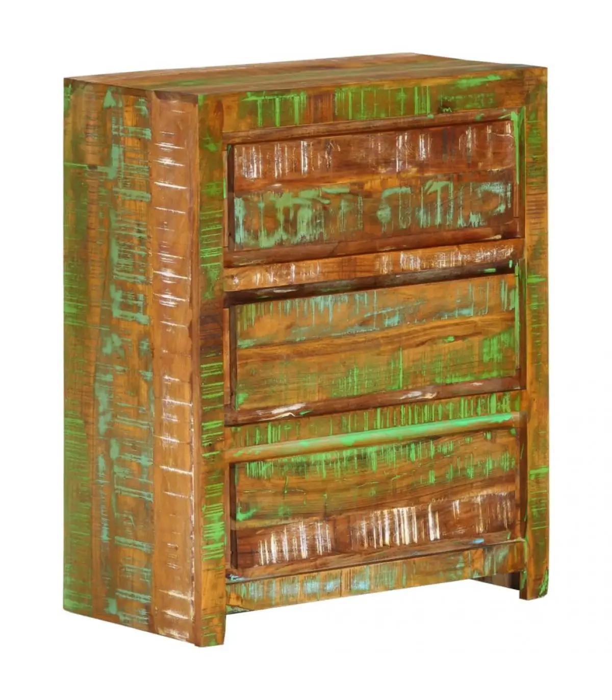 60x33x75 cm Recycled Solid Wood Comfortable Drawers