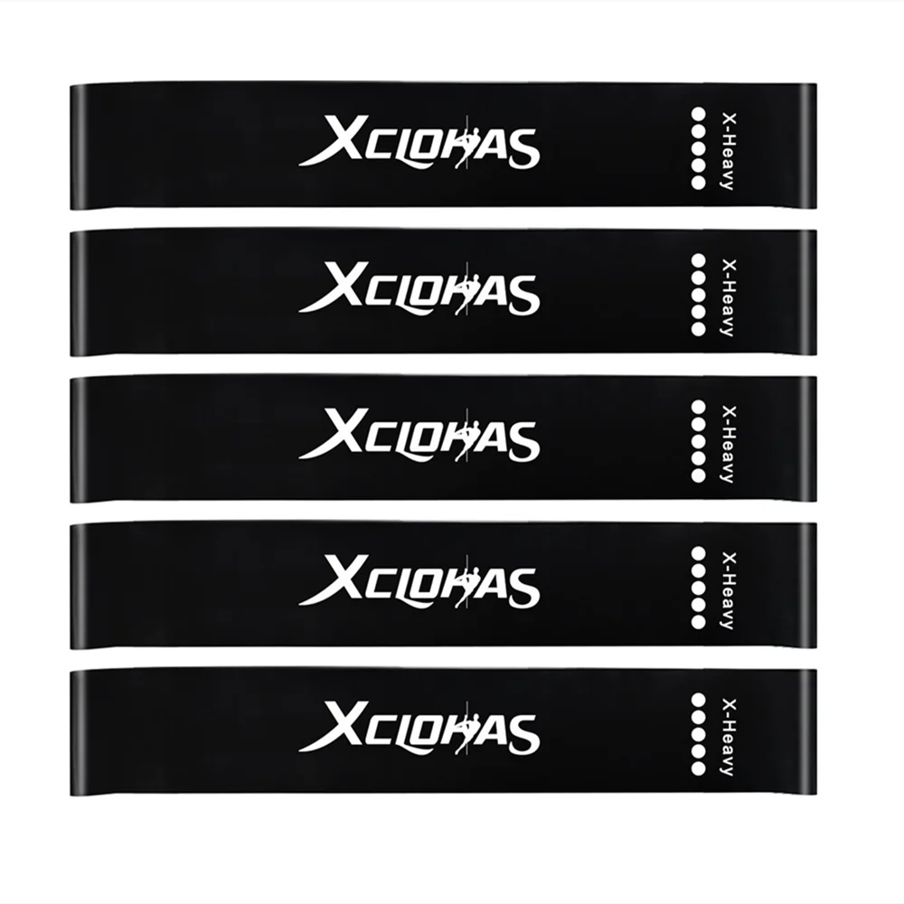 XCLOHAS Natural Latex Resistance Bands 4/5 Pcs Set Elastic Rubber Gum Loops for Women Men Home Gym Fitness Workout Equipment