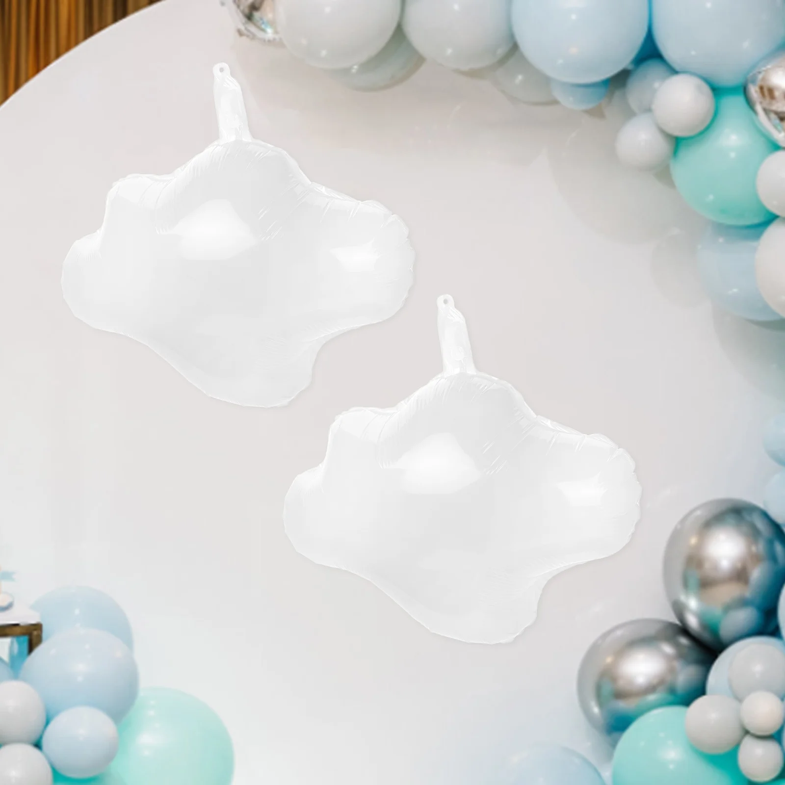 

10pcs Cloud Shaped Balloons Aluminum Foil White Birthday Party Decorations Supplies Wedding Event Decorative Balloon
