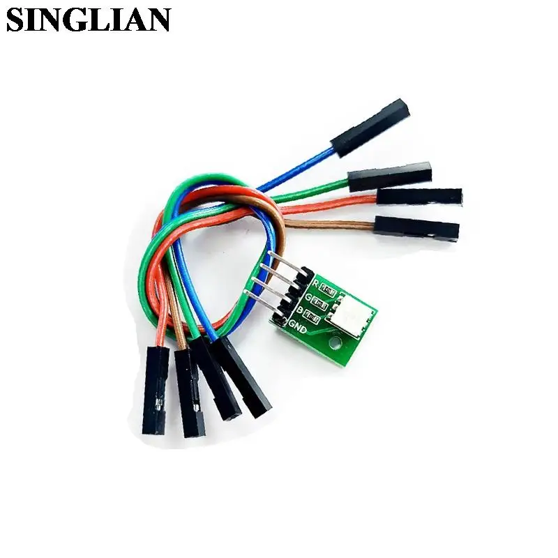 RGB Module LED Module Full Color LED Module Three Color LED Green Board With Wire