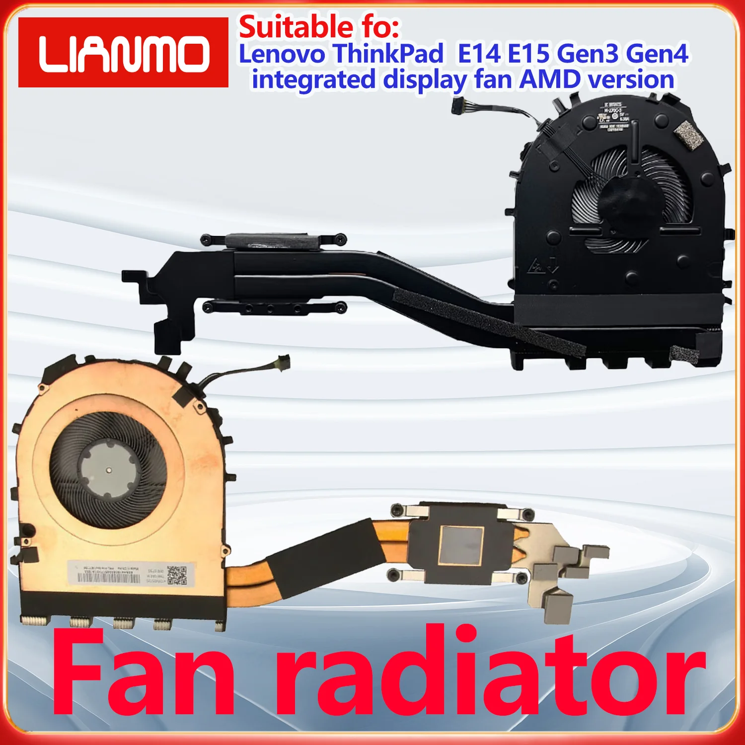 Suitable for Lenovo Thinkpad E14 GEN3 GEN4 E15 GEN3 GEN4 Integrated Graphics Fan AMD Version 5H41B77192 5H41B77193